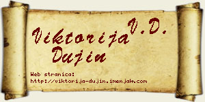 Viktorija Dujin vizit kartica